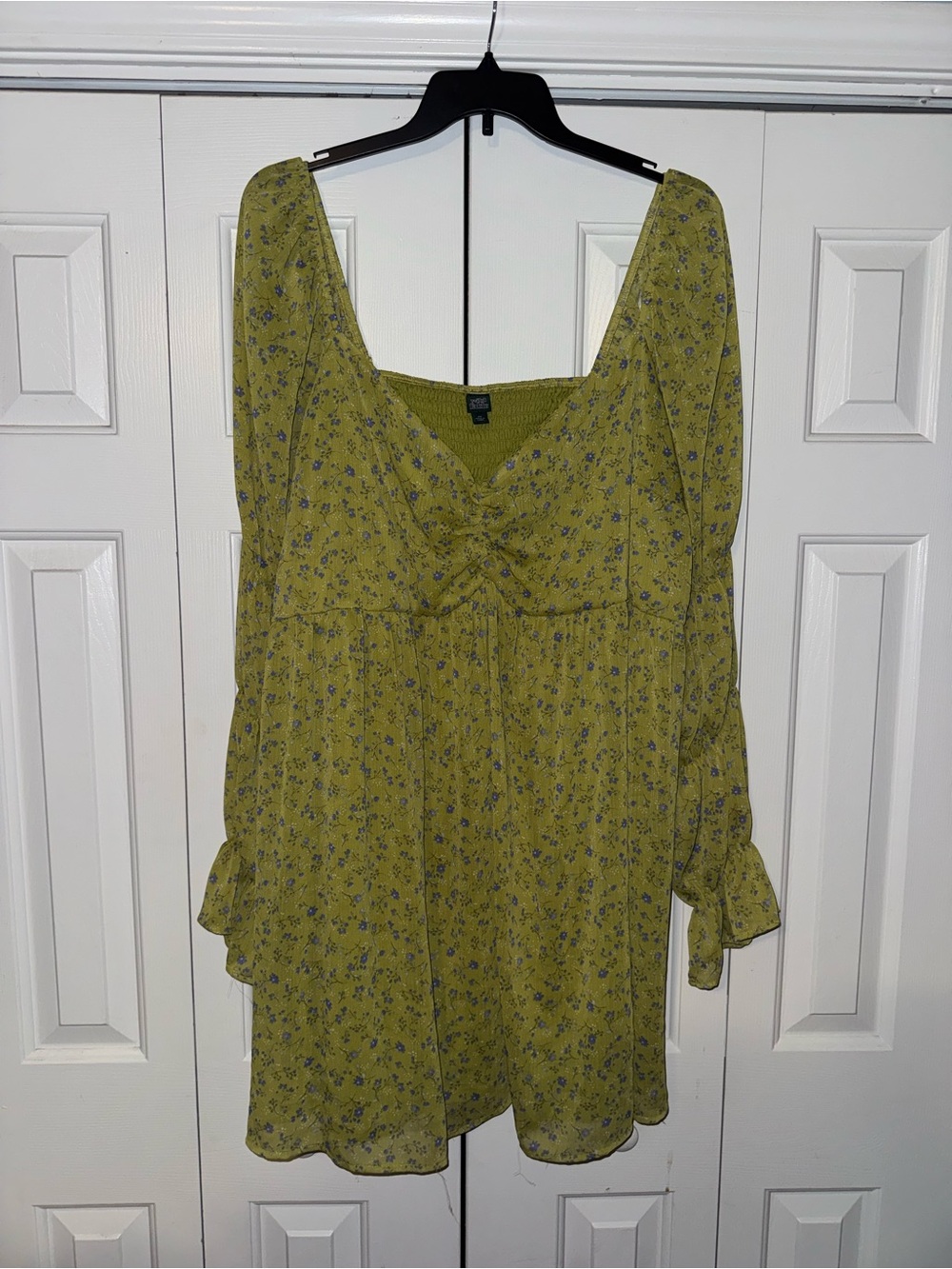 wild fable Plus Size Green Floral Midi Dress